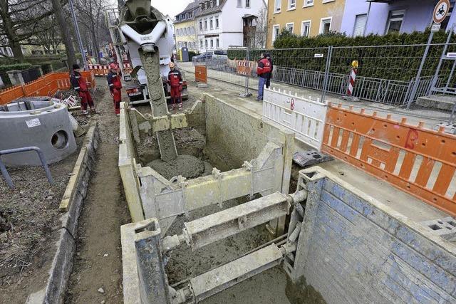 Kanalbau mit Flssigboden schont Nachbarn und Geldbeutel