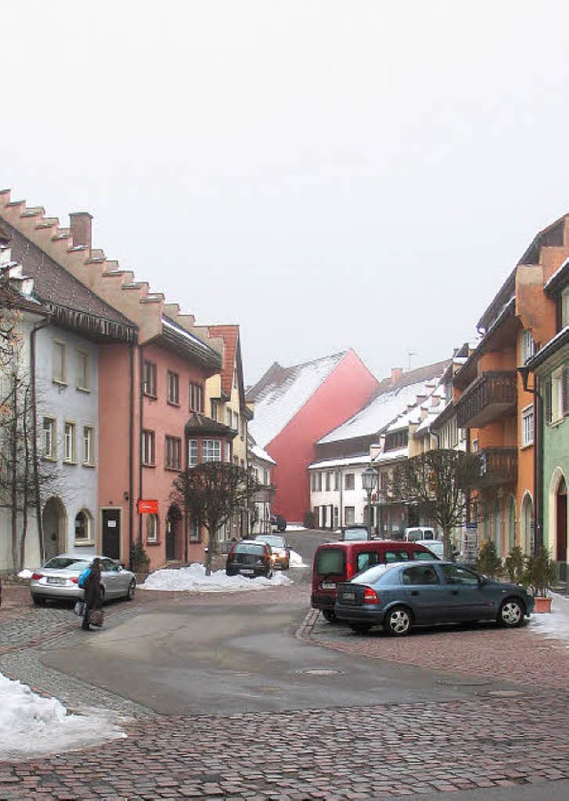 Fr die Kirchstrae hat der Brgertisc...g eine Einbahnregelung vorgeschlagen.   | Foto: Martin Wunderle