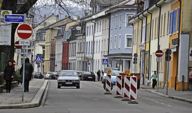 Die Spitalstrae wird demnchst auch von Sden her befahrbar sein.   | Foto: Nikolaus Trenz