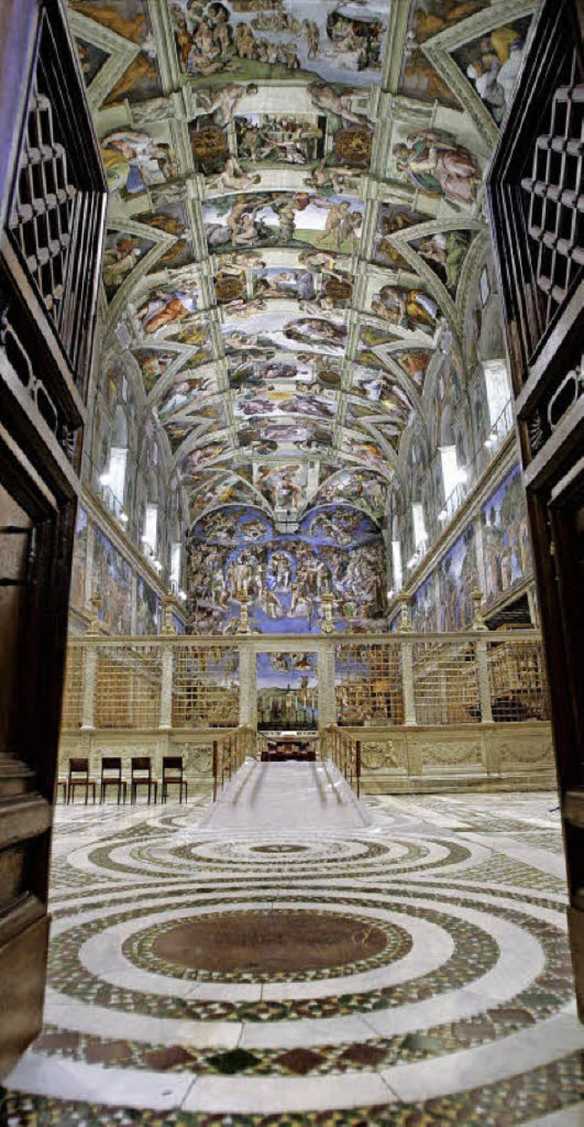 Der Ort, an dem der Papst gewhlt wird: die Sixtinische Kapelle   | Foto: AFP