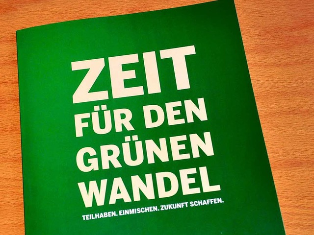 Ob es umgesetzt werden kann? Das Progr...n fr die Bundestagswahl im September.  | Foto: dpa