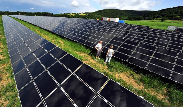 Solaranlagen im freien Gelnde sind la... bestimmten Voraussetzungen mglich.    | Foto: DPA