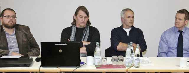 Die Gescihter der Expertenrunde sind s...deka-Sdwest in Offenburg (von links).  | Foto: Gerda Oswald