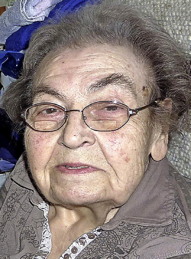 Hildegard Seiler wurde 85 Jahre; sie f...r AWO-Seniorenwohnanlage in Teningen.   | Foto: Karlernst Lauffer
