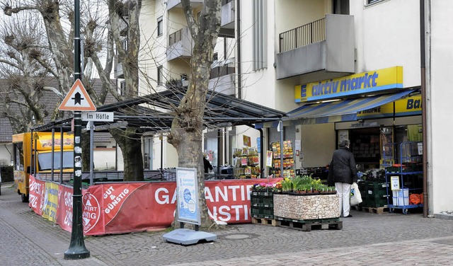 Viel Platz hat der Lebensmittelmarkt i...des Angebots in der Ortsmitte wnschen  | Foto: Markus Zimmermann               