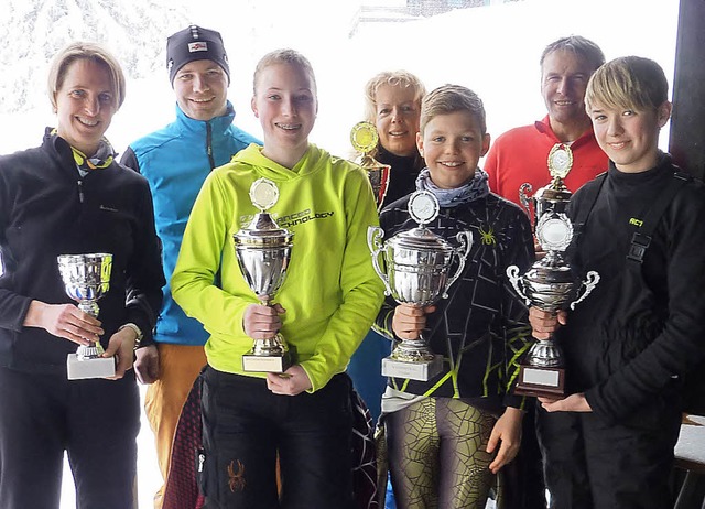 Vereinsmeisterschaften des Skiclubs Ze...nner, Karl Schne, Fabian Grabowski.   | Foto: Privat