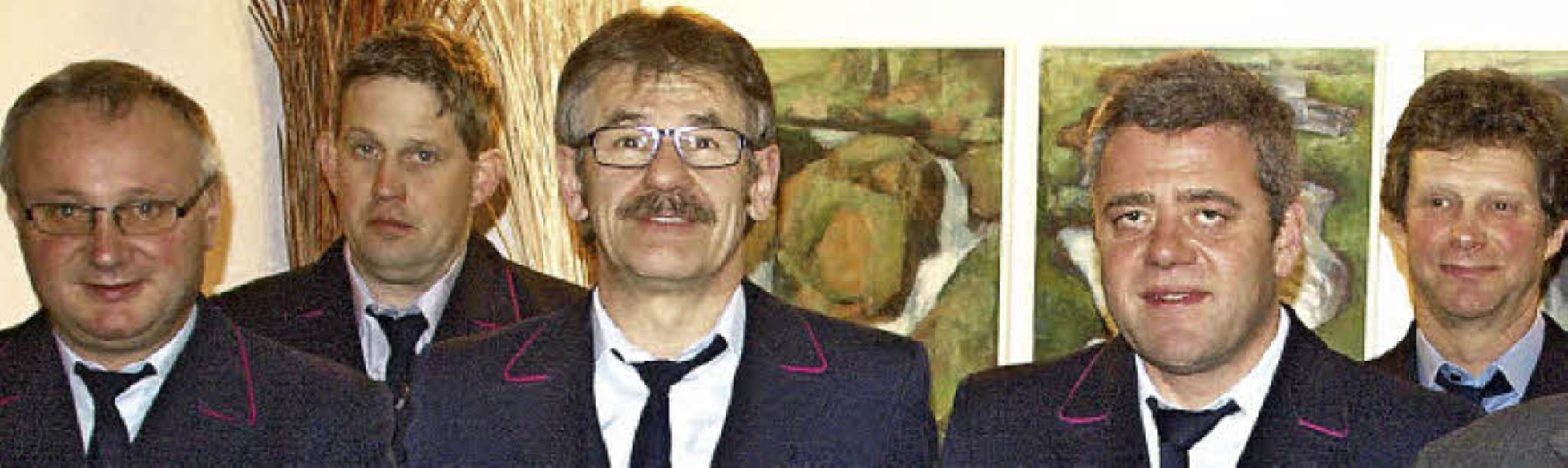 Werner Wiggert, Klaus Thoma, Kurt Schu...jhrigen Feuerwehrdienst geehrt werden  | Foto: Karin Stckl-Steinebrunner