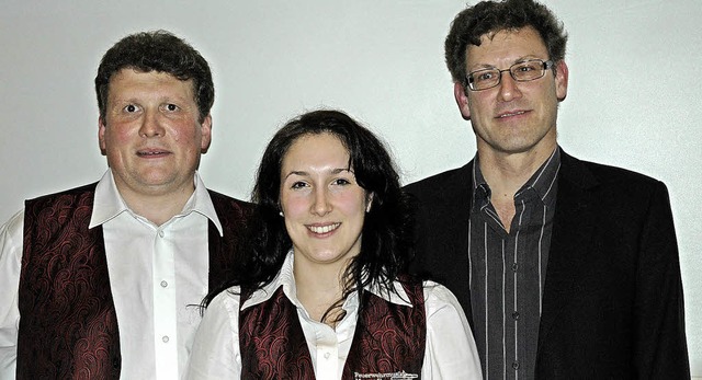 Die Feuerwehrmusik Murg hat einen neue...zenden Anja Langer und Michael Bumle   | Foto: Brigitte Chymo