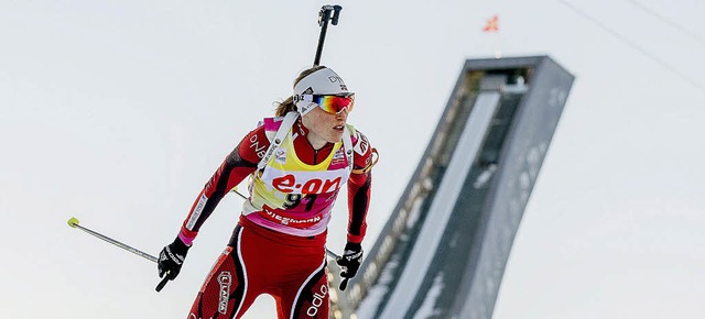 Die Norwegerin Tora Berger ist die neue Siegerin des Gesamt-Weltcups.   | Foto: dpa