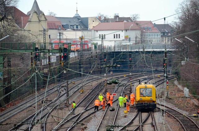 Aufatmen in Offenburg: Die Bahnplanung...eiteren Gleise mitten durch die Stadt.  | Foto: Helmut Seller