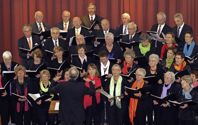 Die Chorgemeinschaft zeigt sich im Alten Scheffel von der besten Seite.  | Foto: Heidi Fssel