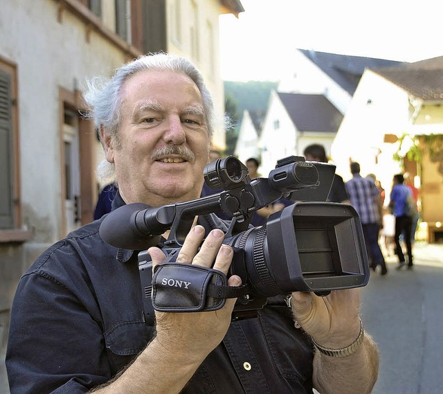 Dieter Zbelin war und ist mit seiner ...as Bild zeigt ihn am Chlimsefest 2012.  | Foto: langelott