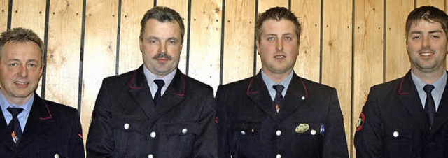 So sieht die Fhrung der Feuerwehr Rot...n Eckert und Bernd Eckert (von links).  | Foto: Christiane Sahli