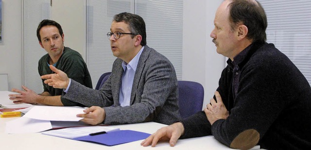 Stellten die Studie zur Lehrergesundhe...oderator Martin Eberbach (von links).   | Foto: Sieberts