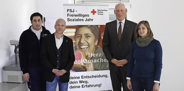 Simon Redling, Thomas Schaaf, Markus Lapp und Angela Plichta (von links)   | Foto: Wollseifen