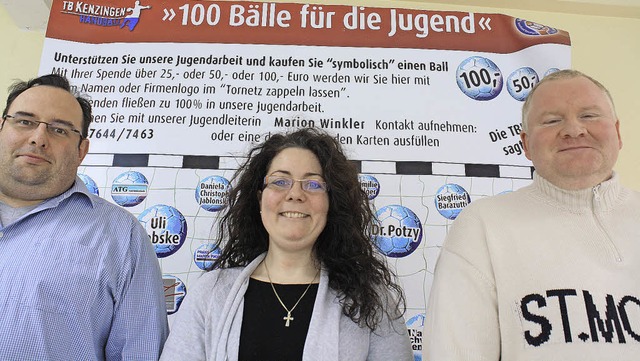 Annette Bolz, Matthias Egger (links) u... Mller fhren den neuen Frderverein.  | Foto: Werner Schnabl