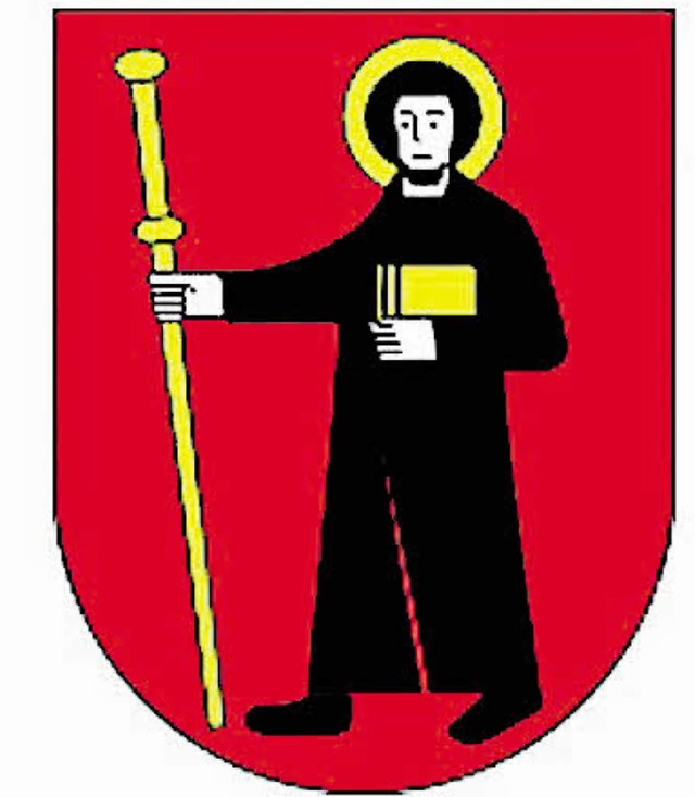 Der heilige Fridolin im Wappen des Kantons Glarus.   | Foto: BZ