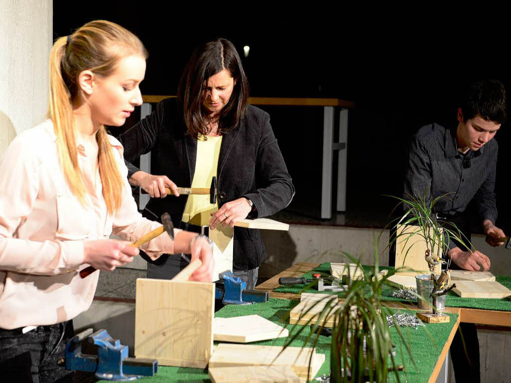 Katrin Gring-Eckardt bei Nachgefragt am Rotteck-Gymnasium in Freiburg.