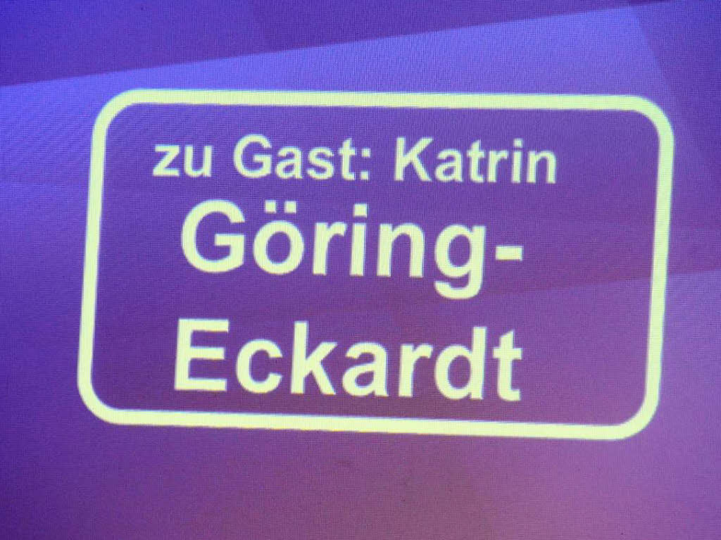 Katrin Gring-Eckardt bei Nachgefragt am Rotteck-Gymnasium in Freiburg.
