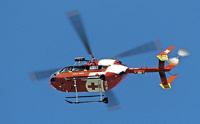 Im Notfall soll er Rettung bringen:  der Hubschrauber der Rega   | Foto: Seitz