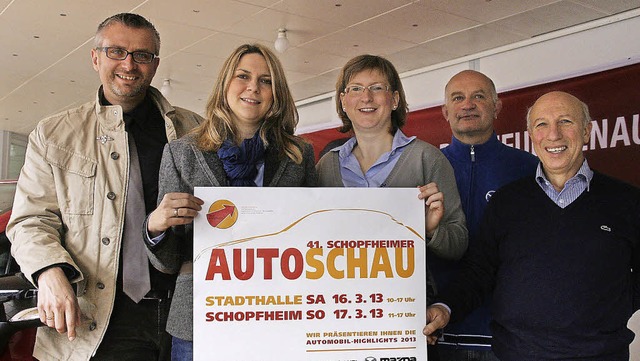 Die Autoschau in Schopfheim ist seit ...ki, Peter Anti und  Silvestre Cascio.   | Foto: Marlies Jung-Knoblich