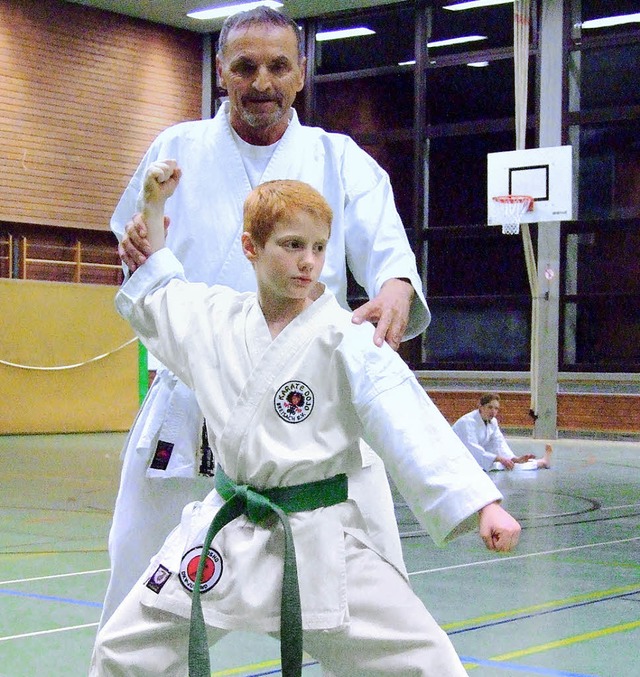 Marius Werz wurde von seinem Trainer J...Breisach auf die Prfung vorbereitet.   | Foto: privat