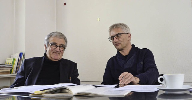 Hans Gdemann (links) und Gerhard Zickenheiner  | Foto: Willi Adam