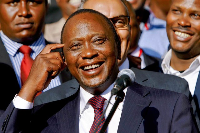 Uhuru Kenyatta hat die Prsidentschaftswahlen in  Kenia gewonnen.  | Foto: dpa