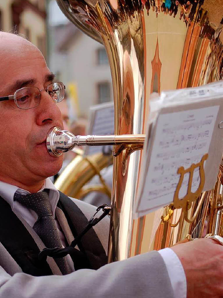 36 Gruppierungen aus Kirche, Politik, Musikvereinen, Trachtengruppen und Missionen bildeten die Fridolinsprozession.