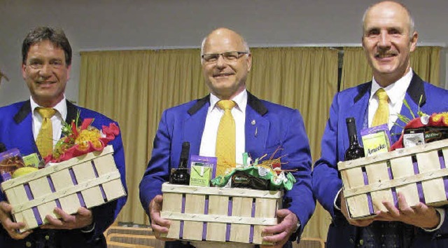 Ehrungen beim Musikverein Buchenbach (...  Michael Schuler und  Klaus Wangler.   | Foto: Monika Rombach