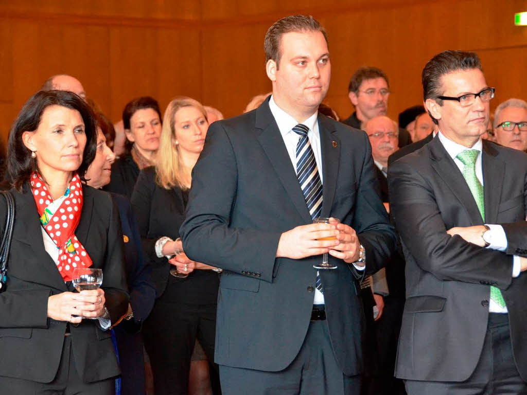 Parlamentarier unter sich: Rita Schwarzelhr-Sutter, Felix Schreiner und Peter Hauk.