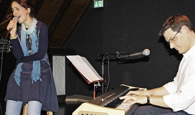 Ein auergewhnliches Konzert gaben Ni...nelle und Stephan  Kreutz in Oberhof.   | Foto: Jrn Kerckhoff