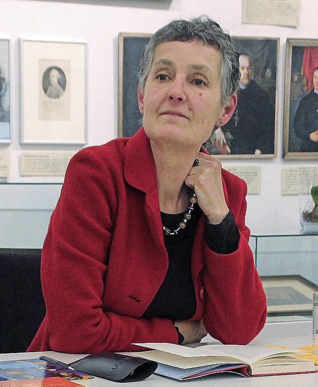 Ingeborg Gleichauf bei ihrer Lesung in Ettenheim.   | Foto: E. Sieberts