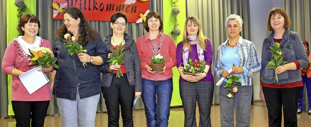 Landfrauen im Bezirksvorstand mit Silb..., Erika Schbel und Christine Brendle   | Foto: Dorothe Kuhlmann