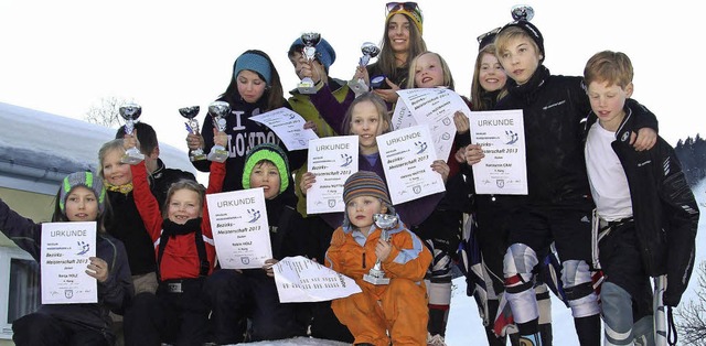 Das erfolgreiche Team der Mllheimer Ski-Zunft   | Foto: Silke Mutter