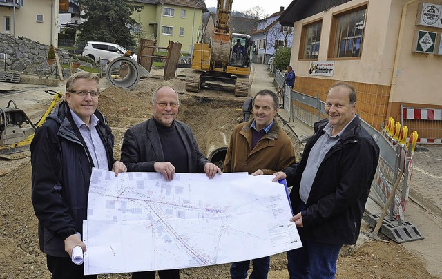 Ralph Edgar Mohn (Stadtentwsserung, A...lble Straenbau, Biberach (von links)  | Foto: Ralf Burgmaier