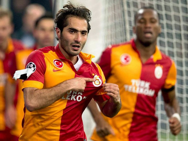 Der in Gelsenkirchen geborene Hamit Al...te den ersten Treffer fr Galatasaray.  | Foto: AFP