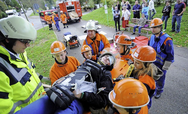 Beim Berufsfeuerwehrtag im Oktober zei... was sie in den Proben gelernt haben.   | Foto: Archivbild: wolfgang knstle