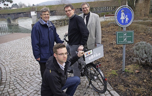 Bastian Gutmann von der Tourismus-GmbH...eit in Bad Sckingen Mastbe setzen.   | Foto: Hrvoje Miloslavic