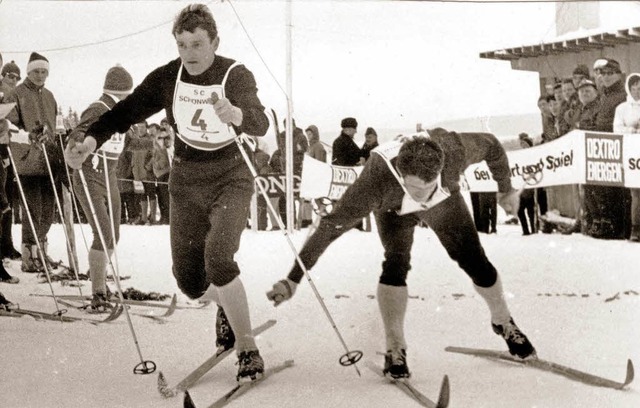 Der Marathonmann (links):   Bei vier O...ie SZ Brend jeweils ber 50 Kilometer.  | Foto: BZ-Archiv