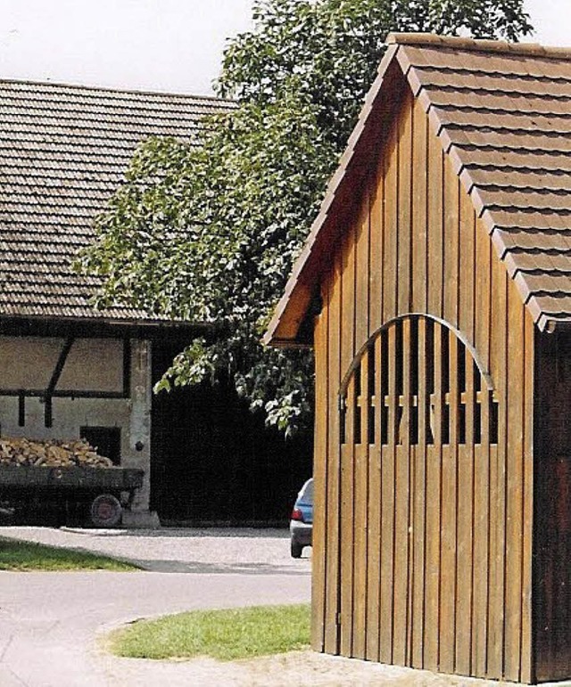 In diesem Schopf in St. Ilgen, der von... Toilettenanlage eingerichtet werden.   | Foto: gemeinde