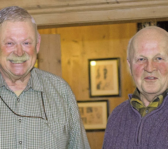 Der Vorstand: Hermann Kinzy und Hermann Braun  | Foto: Friederike Trndle