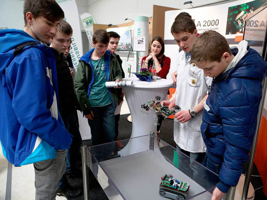 Impressionen von der Informationsmesse in der Sulzberghalle