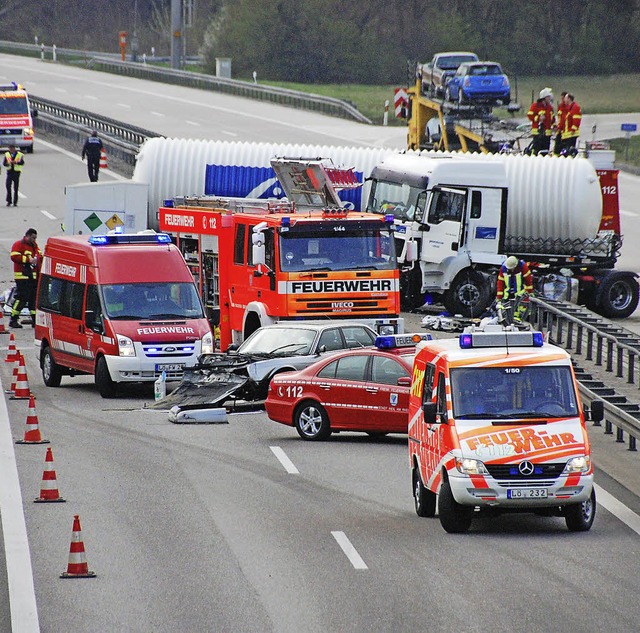 579 Unflle gab es im 2012 auf den Autobahnen im Kreis Lrrach.   | Foto: Herbert Frey