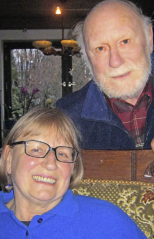 Traute und Kurt Leo Mener feiern heute Goldene Hochzeit.   | Foto: Anne Freyer