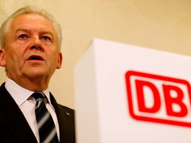 Der Vorstandsvorsitzende der Deutschen Bahn AG, Rdiger Grube  | Foto: dpa