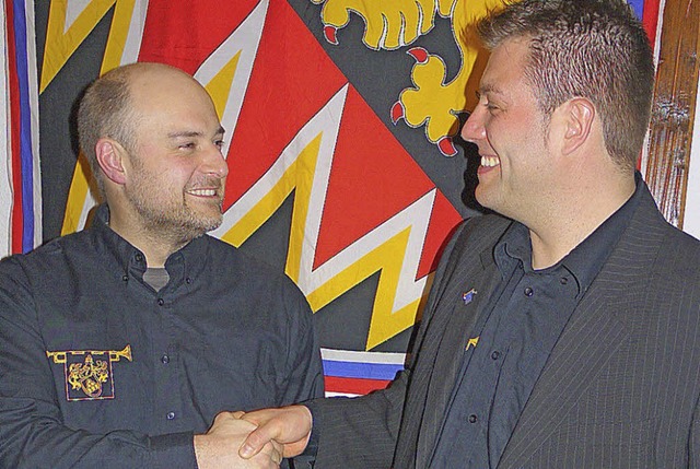 Vorsitzender Daniel Hergarten (rechts)...islang kein Nachfolger gefunden wurde.  | Foto: Eberhard Wei
