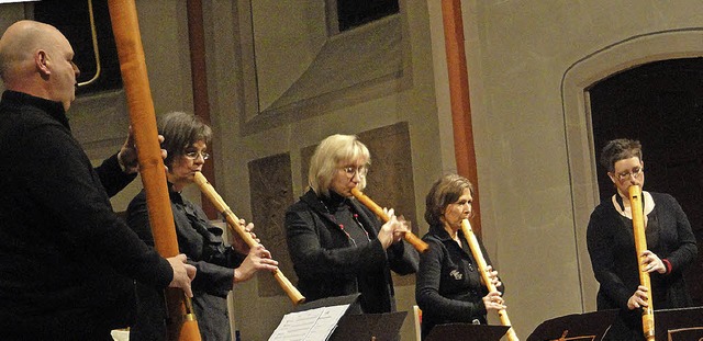 &#8222;Flten en bloc&#8220; in der evangelischen Kirche   | Foto: Katharina Bchle