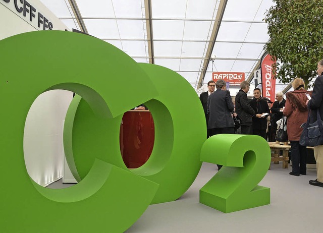 Mit groen Lettern geht die SBB das Thema Kohlendioxid an.   | Foto: Ruda