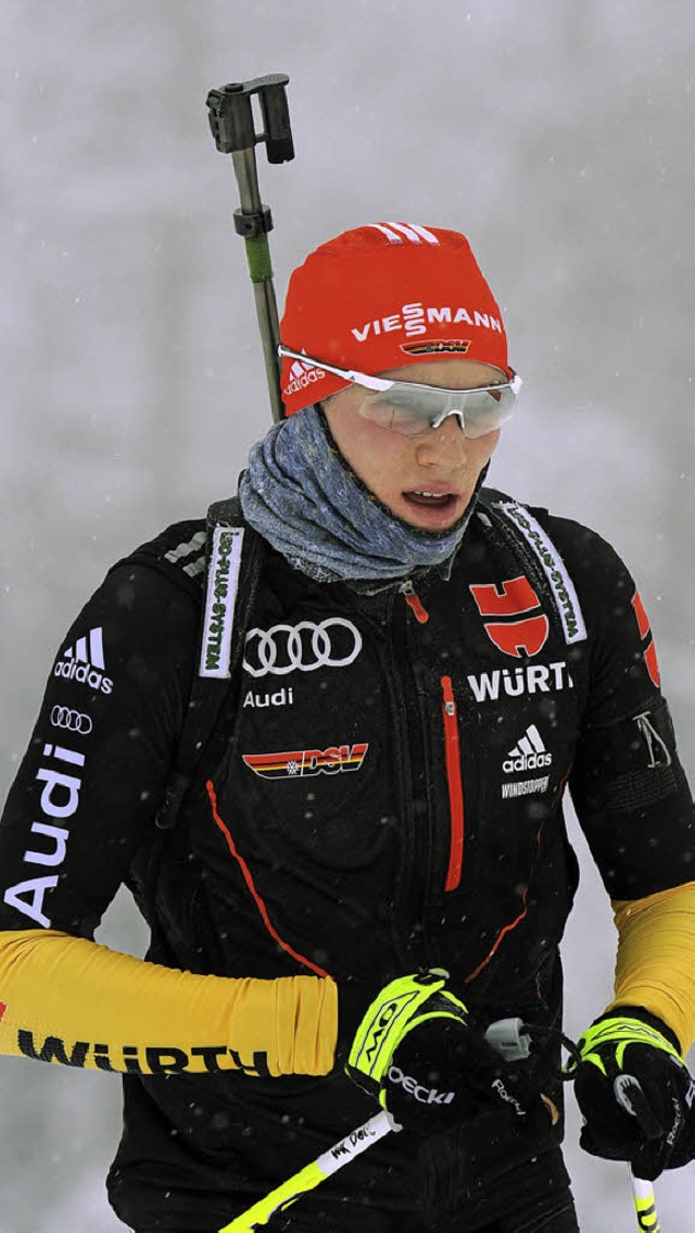 Wenn er am Schiestand trifft, kann er...itze mithalten: Biathlet Benedikt Doll  | Foto: Seeger